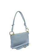 Anna Luchini Borsa a tracolla CORAL pelle naturale-Azzurro