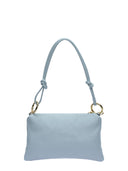 Anna Luchini Borsa a tracolla CORAL pelle naturale-Azzurro