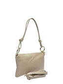 Anna Luchini Borsa a tracolla CORAL in vera pelle-Tortora