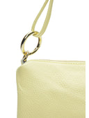Anna Luchini Borsa a tracolla CORAL in vera pelle-Giallo