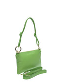 Anna Luchini Geanta de umar CORAL piele naturala-Verde fluo
