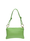 Anna Luchini Geanta de umar CORAL piele naturala-Verde fluo