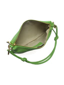 Anna Luchini Borsa a tracolla CORAL in vera pelle-Verde fluo
