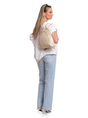 Anna Luchini ZAINO ANGELICA in pelle naturale - Beige