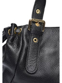 Anna Luchini Borsa a tracolla DIA in vera pelle - Nero