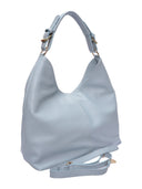 Anna Luchini Borsa a tracolla LUNA in vera pelle-Azzurro