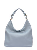 Anna Luchini Borsa a tracolla LUNA in vera pelle-Azzurro