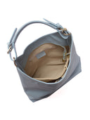 Anna Luchini Borsa a tracolla LUNA in vera pelle-Azzurro
