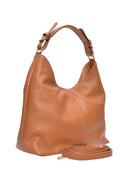 Anna Luchini Borsa a tracolla LUNA in vera pelle - Cognac
