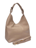 Anna Luchini Borsa a tracolla LUNA in vera pelle-Taupe