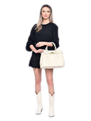 Anna Luchini Borsa a mano Caterina pelle naturale Beige