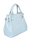 Anna Luchini Borsa a mano Caterina pelle naturale Azzurro