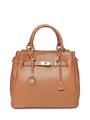Anna Luchini Borsa a mano Caterina pelle naturale cognac