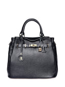 Anna Luchini Borsa a mano Caterina pelle naturale Nero