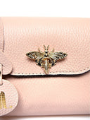Anna Luchini Borsa a mano Roberta in pelle naturale Cipria