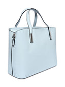 Anna Luchini Borsa a mano teresa pelle naturale Azzurro