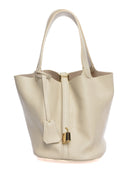 Anna Luchini Borsa a mano Patrizia pelle naturale Beige