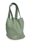 Anna Luchini Borsa a mano Patrizia pelle naturale Verde chiaro