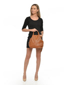 Anna Luchini Rucsac CAMILLA piele naturala coniac
