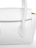 Anna Luchini Borsa messenger SYBILLE in pelle naturale-Bianca