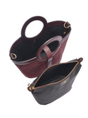 Anna Luchini borsa a mano Silvana pelle naturale-Bordeaux