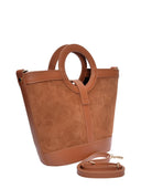 Anna Luchini borsa a mano Silvana pelle naturale-cognac