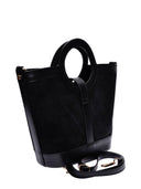 Anna Luchini borsa a mano Silvana pelle naturale-Nero