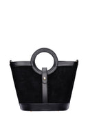 Anna Luchini borsa a mano Silvana pelle naturale-Nero