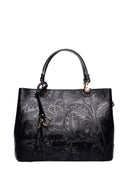 Anna Luchini Borsa a mano Nina in vera pelle nera