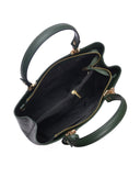 Anna Luchini Borsa a mano Nina in pelle naturale Verde scuro