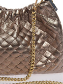 Anna Luchini Geanta postas BEATRIX piele naturala Bronz