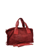 Anna Luchini borsa a mano ELEONORA vera pelle-Rosso