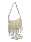 Anna Luchini Borsa a tracolla BIANCA pelle naturale-Beige