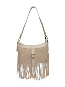 Anna Luchini Borsa a tracolla BIANCA pelle naturale-Beige