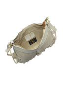 Anna Luchini Borsa a tracolla BIANCA pelle naturale-Beige