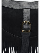 Anna Luchini Borsa a tracolla BIANCA pelle naturale-Nero