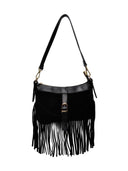 Anna Luchini Borsa a tracolla BIANCA pelle naturale-Nero
