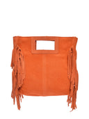Anna Luchini Borsa Tote MARIA in pelle naturale-Arancione