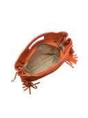 Anna Luchini Borsa Tote MARIA in pelle naturale-Arancione