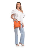 Anna Luchini Borsa Tote MARIA in pelle naturale-Arancione