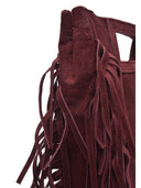 Anna Luchini Borsa Tote MARIA in pelle naturale-Bordeaux