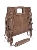 Anna Luchini Borsa Tote MARIA in pelle naturale-Tortora