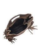 Anna Luchini Borsa Tote MARIA in pelle naturale-Tortora