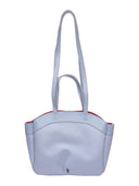 Anna Luchini Borsa a tracolla ERICA in pelle naturale-Azzurro