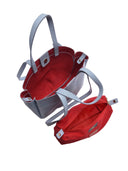 Anna Luchini Borsa a tracolla ERICA in pelle naturale-Azzurro