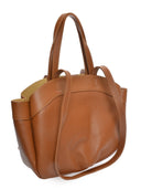 Anna Luchini Borsa a mano ERICA pelle naturale cognac