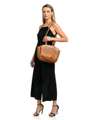 Anna Luchini Borsa a mano ERICA pelle naturale cognac
