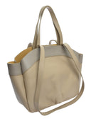Anna Luchini Borsa a mano ERICA pelle naturale taupe