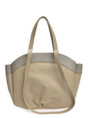 Anna Luchini Borsa a mano ERICA pelle naturale taupe