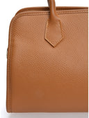 Anna Luchini Borsa a mano Felicia in vera pelle cognac